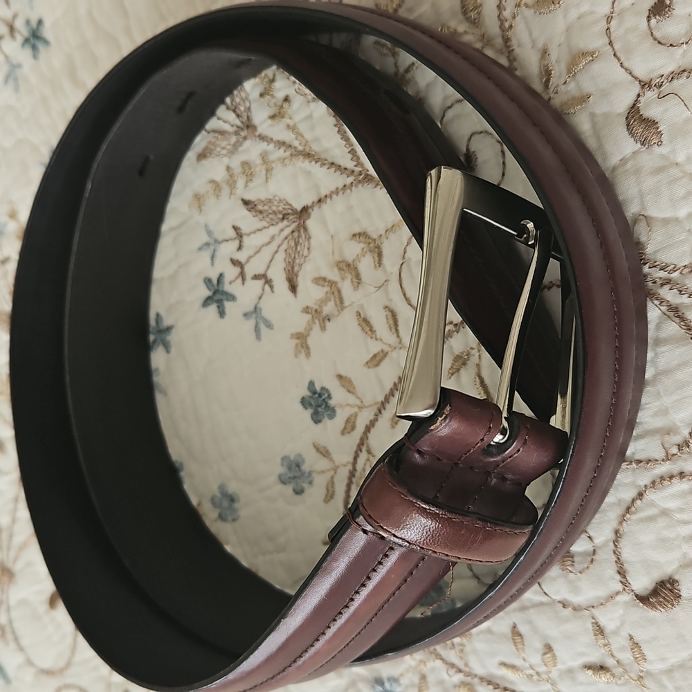 Genuine Leather Vintage Men's Brown Belt Size 36 - Picture 2 of 13